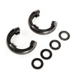 Load image into Gallery viewer, Rugged Ridge Black 3/4in D-Ring Isolator Kit - Main Product View