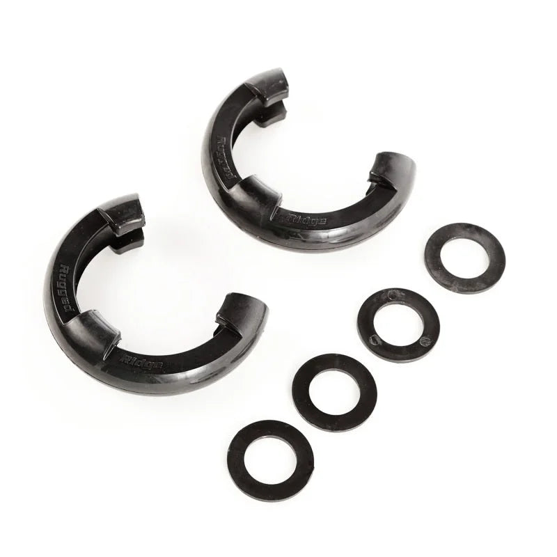 Rugged Ridge Black 3/4in D-Ring Isolator Kit - Main Product View