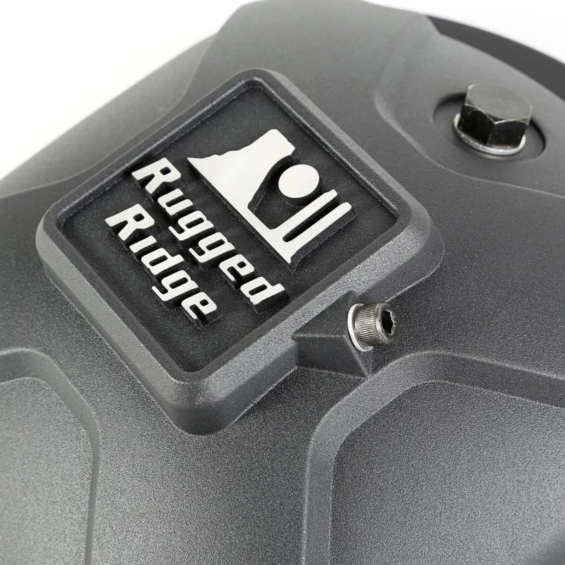 Rugged Ridge Boulder Aluminum Differential Cover Dana 30 Black - Additional View 6