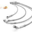 Load image into Gallery viewer, Rugged Ridge Brake Hose Kit Braided Stainless 07-18 Jeep Wrangler - Main Product View