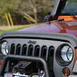Load image into Gallery viewer, Rugged Ridge Bug Deflector Matte Black 07-18 Jeep Wrangler - Side View