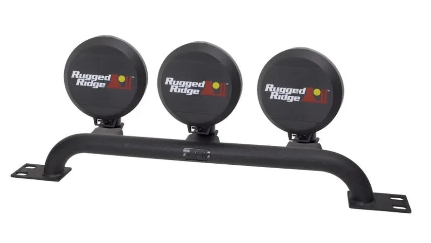 Rugged Ridge 97-06 Jeep Wrangler TJ Bumper Mounted Light Bar - Side View