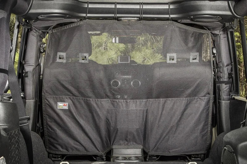 Rugged Ridge C2 Cargo Curtain Front 07-18 Jeep Wrangler JK/JKU - Side View