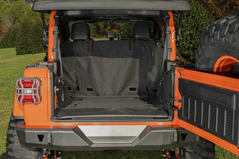 Rugged Ridge C3 Cargo Cover 18-20 Jeep Wrangler JL 2 Door - Side View