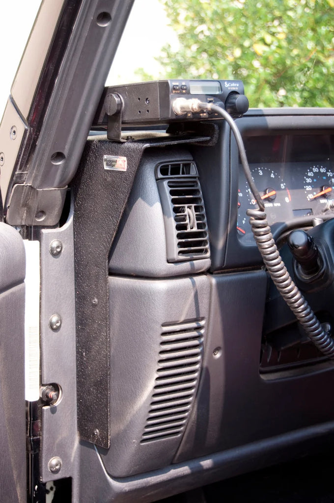 Rugged Ridge CB Radio Dash Mount 97-06 Jeep TJ LJ Jeep Wrangler - Main Product View