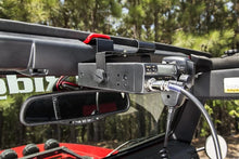 Load image into Gallery viewer, Rugged Ridge CB Radio Mount Windshield 03-06 Jeep Wrangler TJ/LJ - Installation View