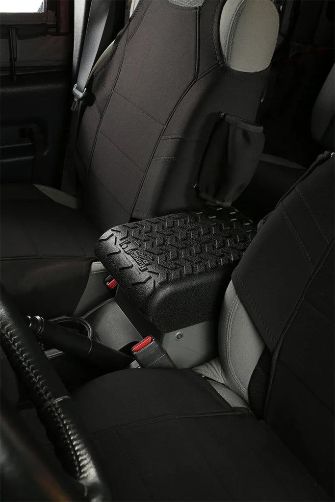Rugged Ridge Center Console Cover Black 07-10 Jeep Wrangler - Side View