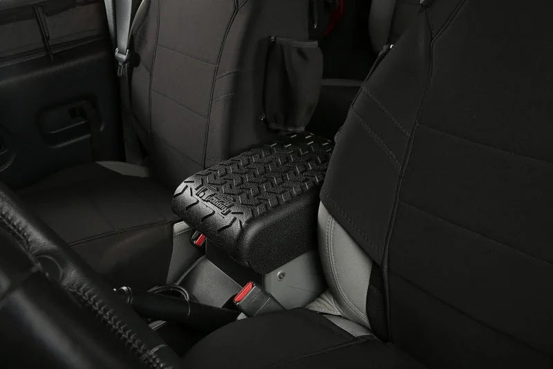 Rugged Ridge Center Console Cover Black 07-10 Jeep Wrangler - Detail View