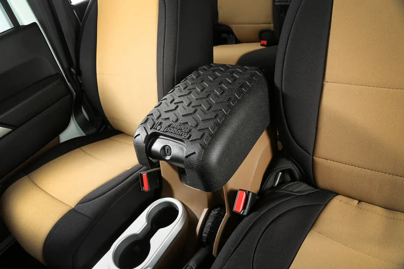 Rugged Ridge Center Console Cover Black 11-18 Jeep Wrangler JK - Side View