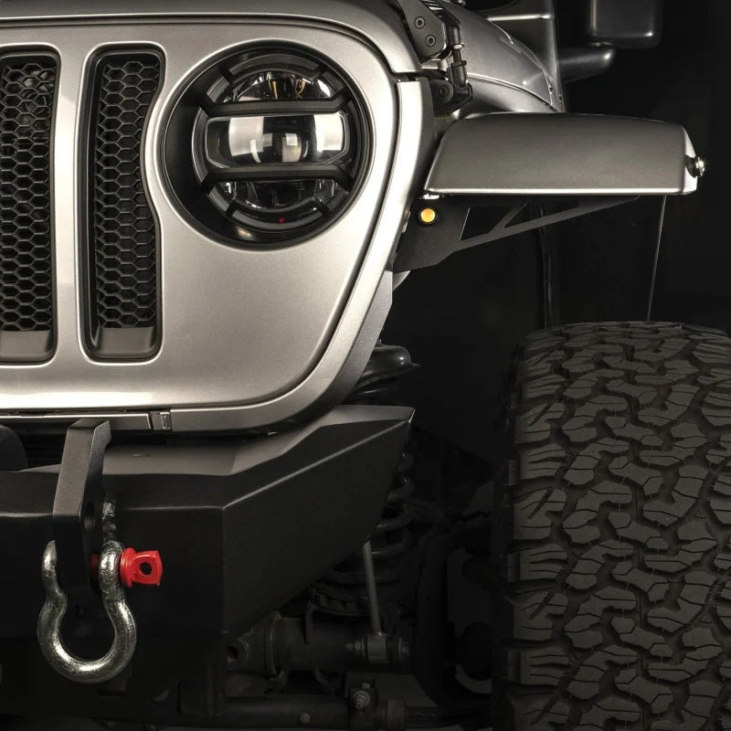 Rugged Ridge Chop Brackets Front Fender 18-20 Jeep Wrangler JL/JT Non-Rubicon - Back View