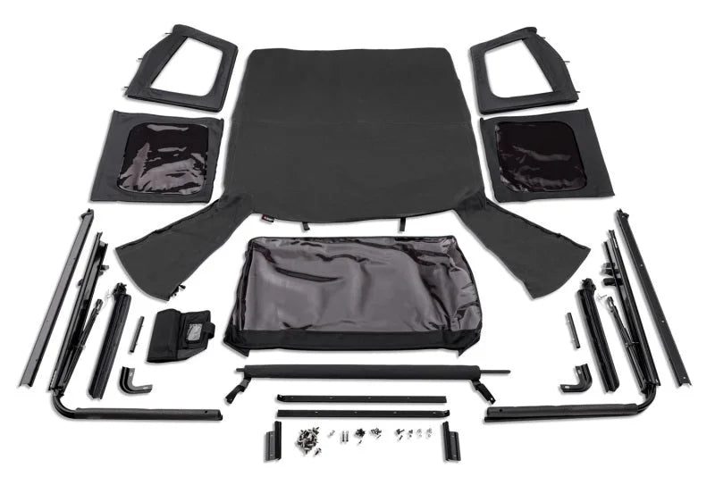 Rugged Ridge Complete Soft Top w/Black Frame 76-95 Jeep Wrangler CJ/YJ - Main Product View