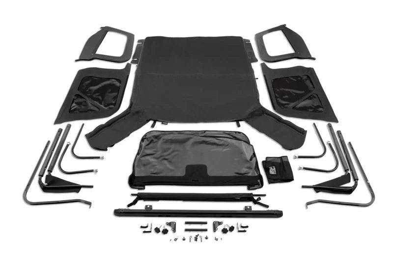Rugged Ridge Complete Soft Top w/Half Frame 97-06 Jeep Wrangler TJ - Installation View