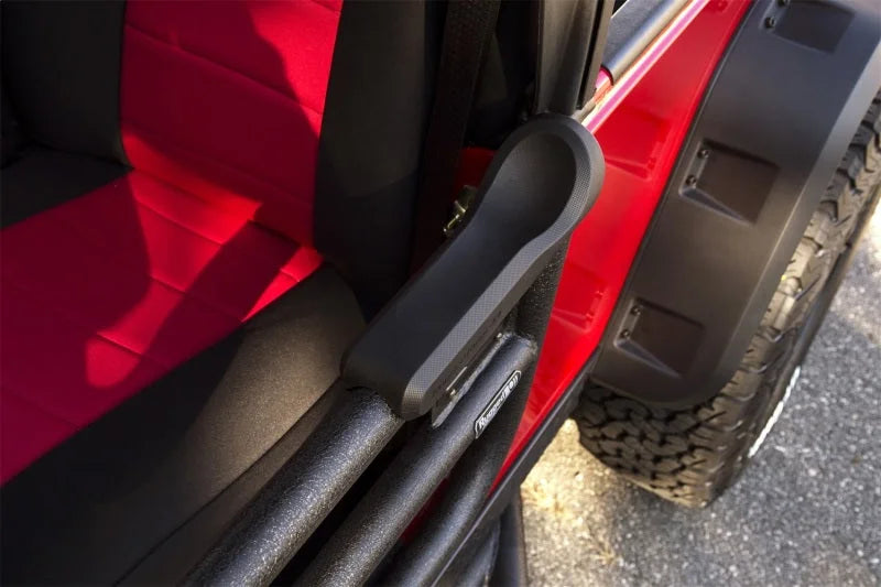 Rugged Ridge Contoured Armrest for Tube Door - Installation View
