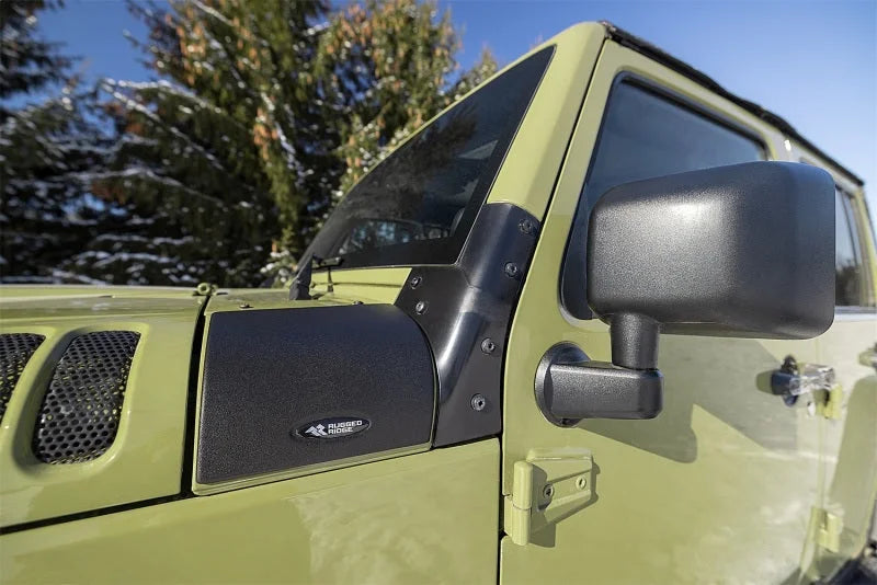 Rugged Ridge Cowl Guard Body Armor 07-18 Jeep Wrangler JK/JKU Models - Installation View