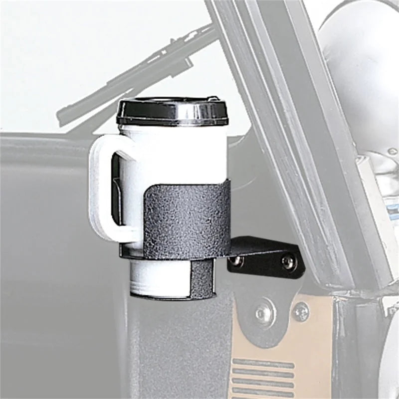 Rugged Ridge Cup Holder Windshield Mount 76-95 Jeep CJ / Jeep Wrangler - Back View
