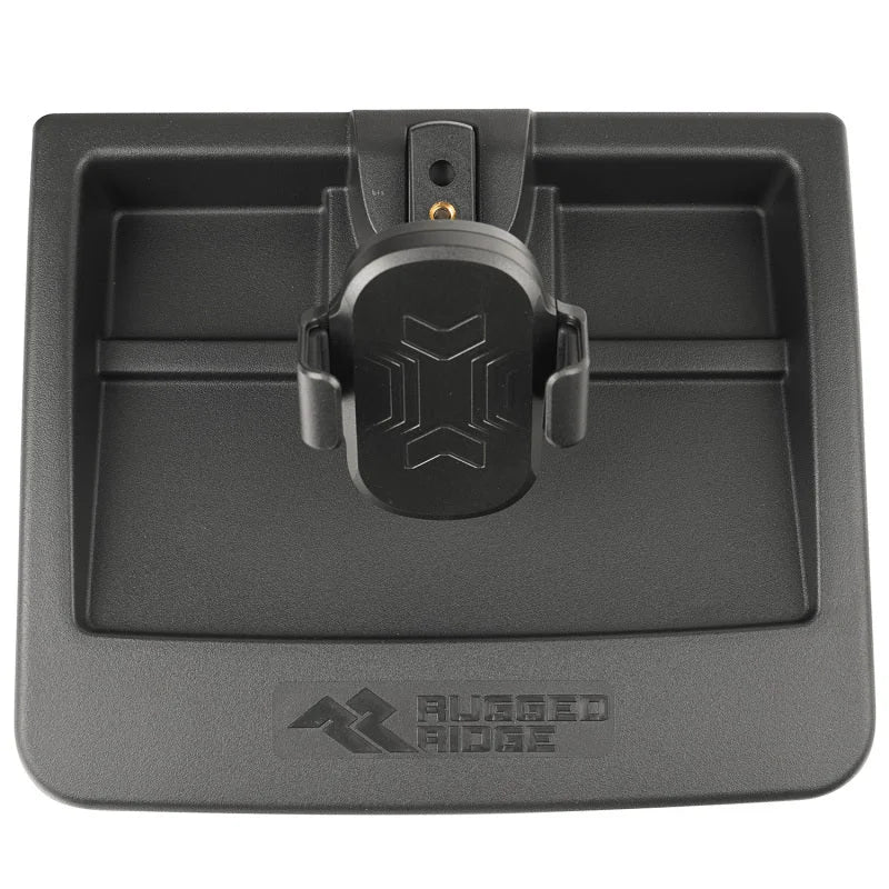 Rugged Ridge Dash Multi-Mount Charging Phone Kit 07-10 JK - Back View