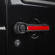 Load image into Gallery viewer, Rugged Ridge Door Handle Inserts Red 07-18 Jeep Wrangler JK 4Door - Side View