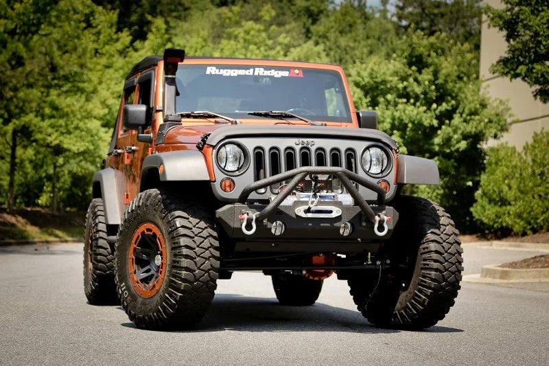 Rugged Ridge Double X Striker Black 76-86 Jeep CJ 87-18 Jeep Wrangler - Installation View