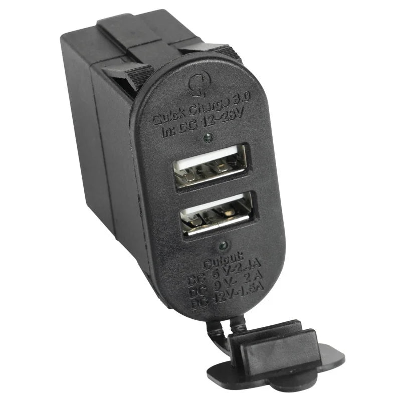 Rugged Ridge Dual USB Port With Qi capabilities 3.0 - Main Product View