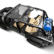 Load image into Gallery viewer, Rugged Ridge Eclipse Sun Shade Black Front 18-20 Jeep Wrangler JLU/JT - Installation View