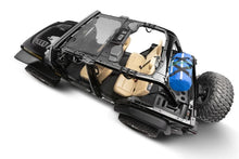Load image into Gallery viewer, Rugged Ridge Eclipse Sun Shade Black Front 18-20 Jeep Wrangler JLU/JT - Installation View