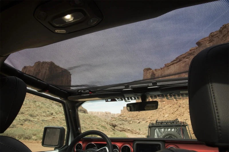 Rugged Ridge Eclipse Sun Shade Black Front 18-20 Jeep Wrangler JLU/JT - Additional View 5