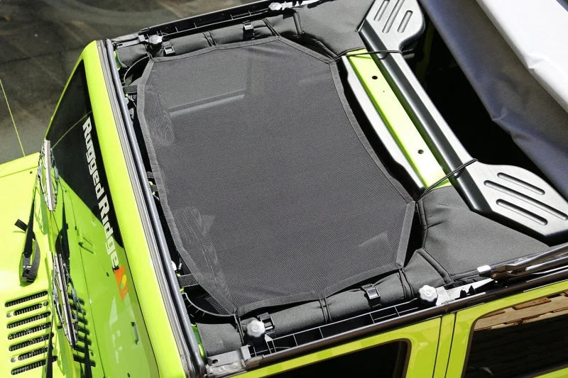 Rugged Ridge Eclipse Sun Shade Front 07-18 Jeep Wrangler JK - Back View