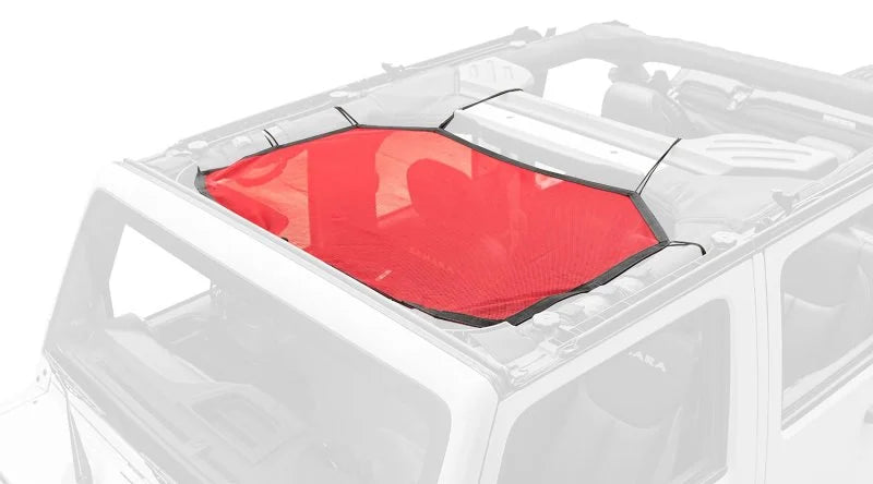 Rugged Ridge Eclipse Sun Shade Front Red 07-18 Jeep Wrangler - Main Product View