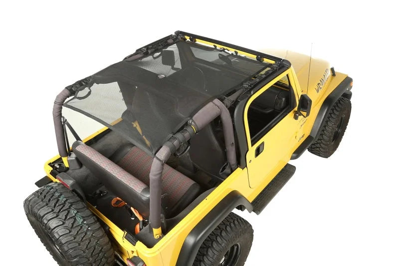 Rugged Ridge Eclipse Sun Shade Full 97-06 Jeep Wrangler TJ - Installation View