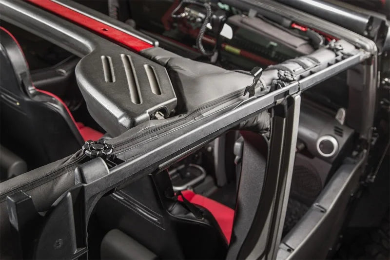 Rugged Ridge Elite Door Surround Knobs 4-Dr 07-18 Jeep Wrangler JKU - Installation View