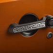 Load image into Gallery viewer, Rugged Ridge Elite Dr Hndle Insert Contrast Tread2D 07-18 Jeep Wrangler JK - Back View