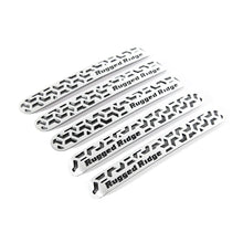 Load image into Gallery viewer, Rugged Ridge Elite Dr Hndle Insert Contrast Tread4D 07-18 Jeep Wrangler JK - Main Product View