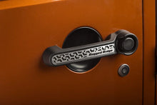 Load image into Gallery viewer, Rugged Ridge Elite Dr Hndle Insert Contrast Tread4D 07-18 Jeep Wrangler JK - Back View