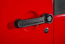 Load image into Gallery viewer, Rugged Ridge Elite Dr Hndle Inserts Black Tread 4Dr 07-18 Jeep Wrangler JK - Side View