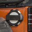 Load image into Gallery viewer, Rugged Ridge Elite Fuel Door Non-Lock Brushed Alum 07-18 Jeep Wrangler JK - Side View