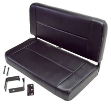 Load image into Gallery viewer, Rugged Ridge Fixed Rear Seat Black 55-95 Jeep CJ / Jeep Wrangler - Side View