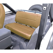 Load image into Gallery viewer, Rugged Ridge Fixed Rear Seat Tan 55-95 Jeep CJ / Jeep Wrangler - Side View