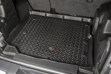 Load image into Gallery viewer, Rugged Ridge Floor Liner Cargo Black 18-21 Jeep Wrangler JL 4 Dr (Excl. 4XE Models) - Installation View