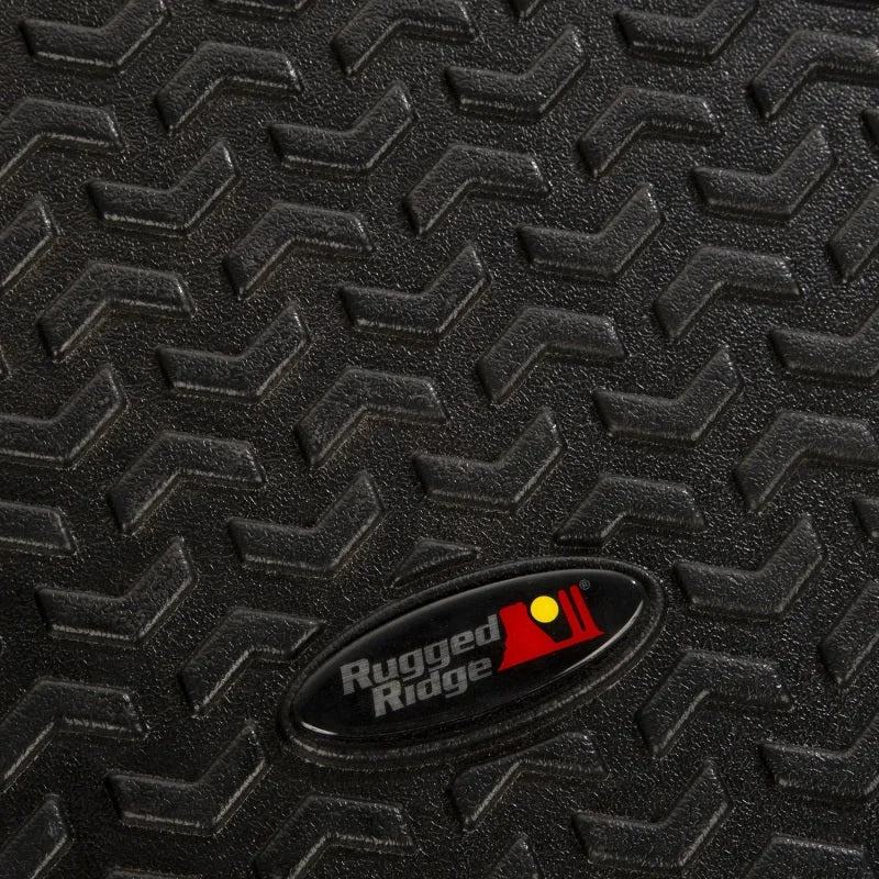 Rugged Ridge Floor Liner Cargo Black 18-21 Jeep Wrangler JL 4 Dr (Excl. 4XE Models) - Additional View 6