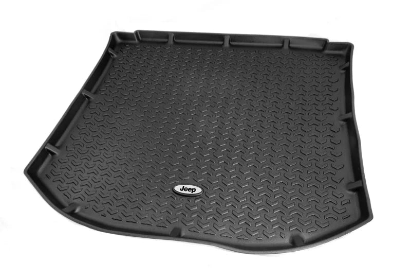 Rugged Ridge Floor Liner Cargo Black 1984-2001 Jeep Logo Cherokee XJ - Side View
