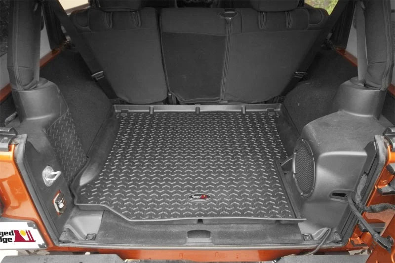 Rugged Ridge Floor Liner Cargo Black 2007-2018 Jeep Wrangler Unlimited JK 4 Dr - Additional View 5