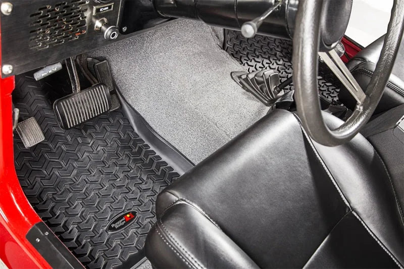 Rugged Ridge Floor Liner Front Black 1976-1983 Jeep CJ-5 - Additional View 5