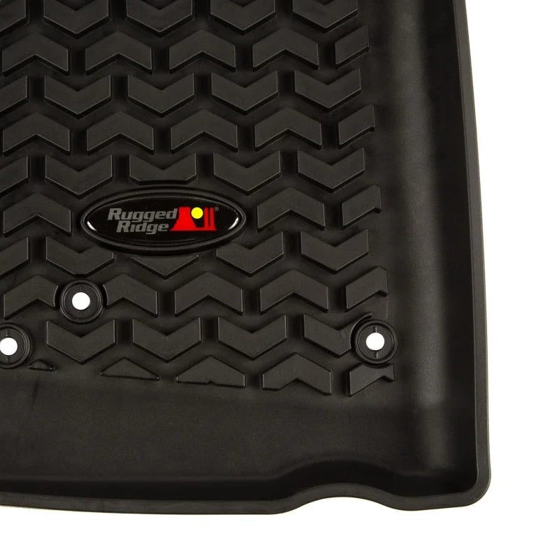Rugged Ridge Floor Liner Front Black 2007-2018 Jeep Wrangler Unlimited JK 4 Dr - Additional View 6