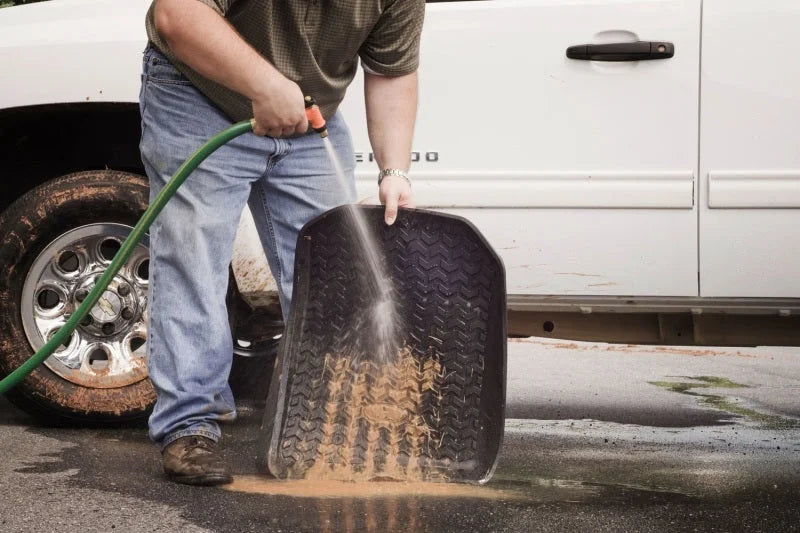 Rugged Ridge Floor Liner Front Tan 2011-2012 Ford F-250 / F-350 Regular / Extended - Back View