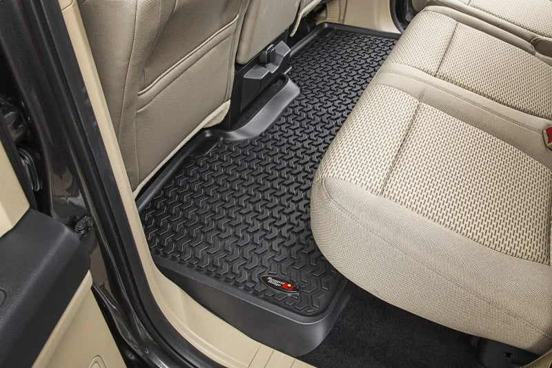 Rugged Ridge Floor Liner Front/Rear Black 2015-2017 Ford F-150 / Raptor - Back View