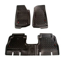 Load image into Gallery viewer, Rugged Ridge Floor Liner Front/Rear Black 2018-2020 Jeep Wrangler JL 4 Dr - Main Product View