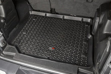 Load image into Gallery viewer, Rugged Ridge Floor Liner Front/Rear/Cargo Black 18-21 Jeep Wrangler JL 4 Dr (Excl. 4XE Models) - Installation View