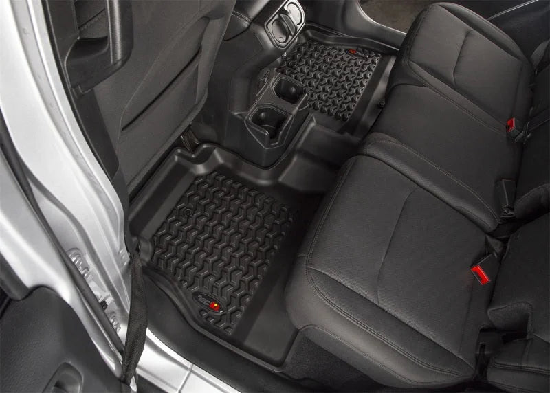 Rugged Ridge Floor Liner Front/Rear/Cargo Black 18-21 Jeep Wrangler JL 4 Dr (Excl. 4XE Models) - Additional View 5