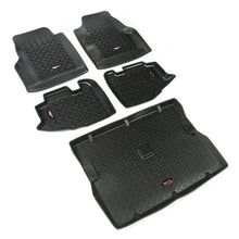 Load image into Gallery viewer, Rugged Ridge Floor Liner Front/Rear/Cargo Black 1997-2006 Jeep Wrangler TJ - Side View