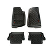 Load image into Gallery viewer, Rugged Ridge Floor Liner Kit Black F/R 18-20 Jeep Wrangler JL 2Dr - Main Product View